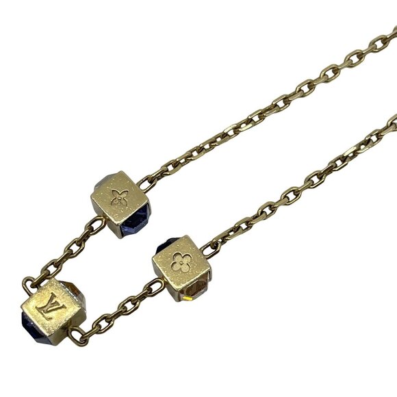 Authentic LOUIS VUITTON Collier Gambling Necklace M65096 Metallic #36634615 - Picture 11 of 11